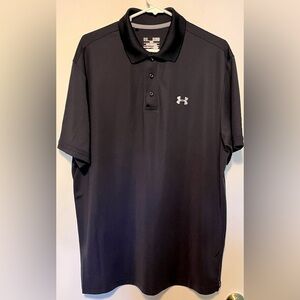 Under Armour 'Playoff' HeatGear Loose Fit Short Sleeve Polo Grey Men's Size XL